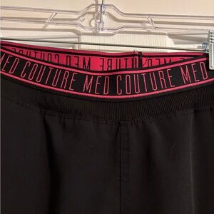 Med Couture scrub bottoms in Black size L
